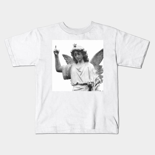 Grave Angel Kids T-Shirt by Art of V. Cook